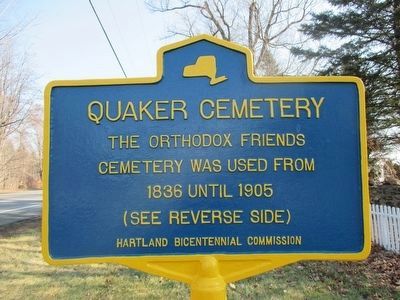 Quaker Cemetery image. Click for full size.