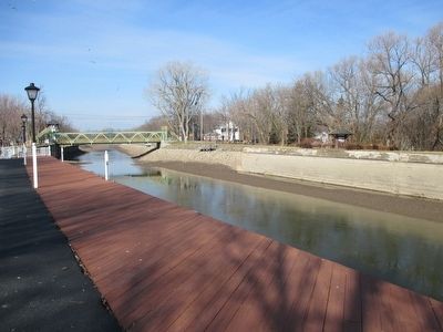 Marker From Opposite Side of Canal image. Click for full size.