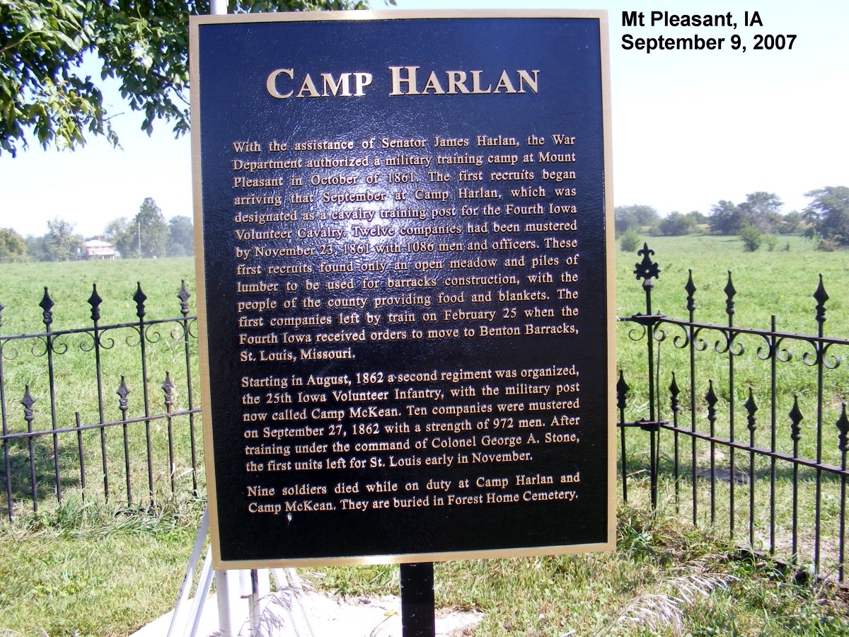 Camp Harlan Marker