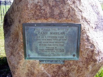 Camp Harlan Marker image. Click for full size.