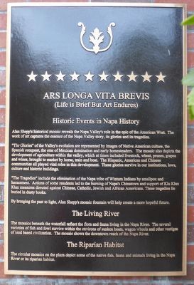 Ars Longa Vita Brevis Marker. Click for full size. Ars Longa Vita Brevis Marker image. Click for full size.