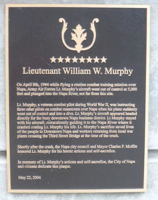 Lieutenant William W. Murphy Marker image. Click for full size.