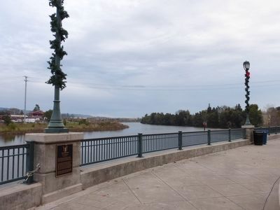 The Napa River and Marker. Click for full size. The Napa River and Marker image. Click for full size.