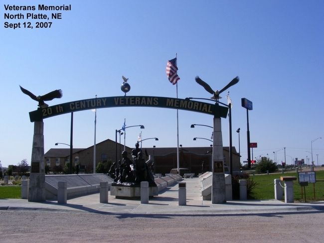 20th Century Veterans Memorial Marker image. Click for full size.