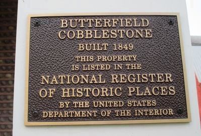 Butterfield Cobblestone Marker image. Click for full size.
