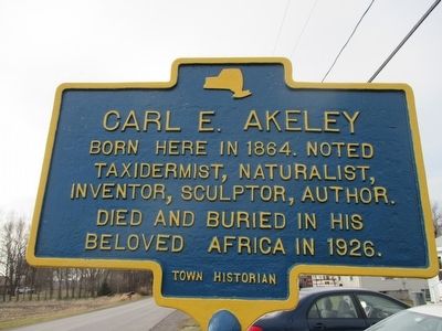 Carl E. Akeley Marker image. Click for full size.