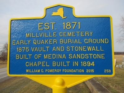 Millville Cemetery Marker image. Click for full size.
