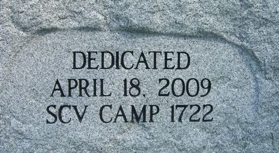 Barton Street Confederate Monument Marker. Click for full size. Barton Street Confederate Monument Marker image. Click for full size.