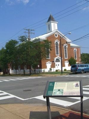 Shiloh Baptist Church (New Site) and Marker image. Click for full size.