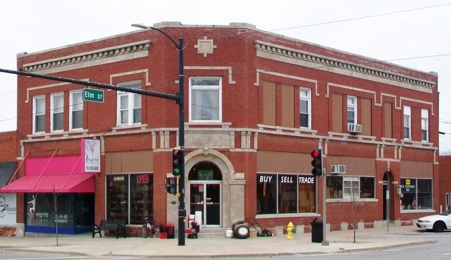 Farmers Bank Building and Marker image. Click for full size.
