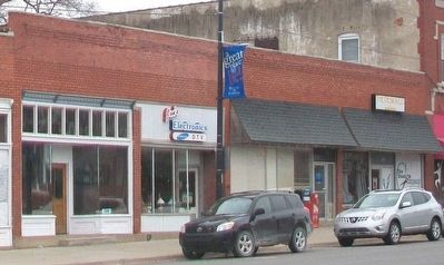 Dodge Sisters' Millinery Shop and Marker image. Click for full size.