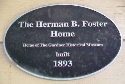 The Herman B. Foster Home Marker image. Click for full size.