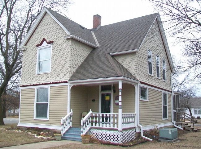 The Herman B. Foster Home and Marker image. Click for full size.