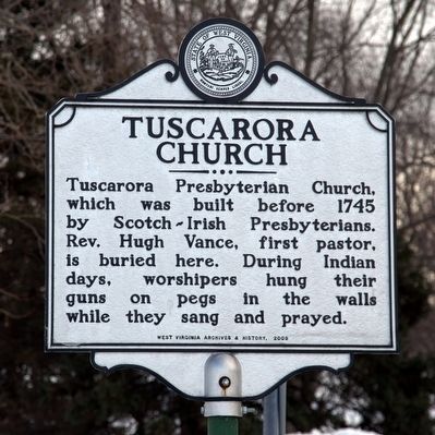 Tuscarora Church Marker. Click for full size. Tuscarora Church Marker image. Click for full size.
