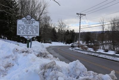 Tuscarora Church Marker. Click for full size. Tuscarora Church Marker image. Click for full size.