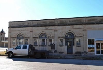 Marker in front of Swenson Land and Cattle Co. Building. Click for full size. Marker in front of Swenson Land and Cattle Co. Building image. Click for full size.