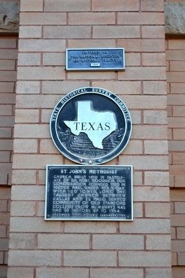 St. John's Methodist Marker. Click for full size. St. John's Methodist Marker image. Click for full size.