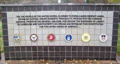 Veterans Wall of Honor Preamble to the US Constitution image. Click for full size.