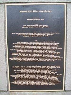 Veterans Wall of Honor Contributors Marker image. Click for full size.