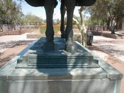 Eusebio Francisco Kino-name at the base of the statue image. Click for full size.