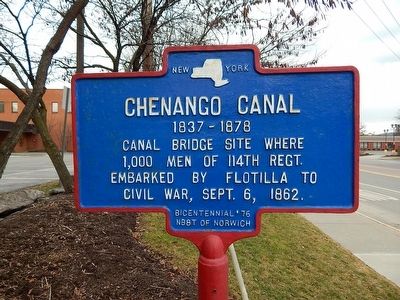 Chenango Canal Marker image. Click for full size.