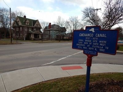 Chenango Canal Marker image. Click for full size.