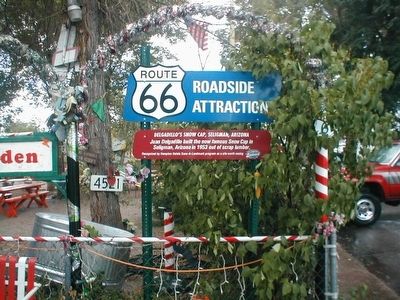 Delgadillo's Snow Cap Marker. Click for full size. Delgadillo's Snow Cap Marker image. Click for full size.