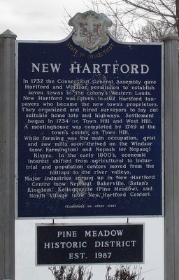 New Hartford Marker image. Click for full size.