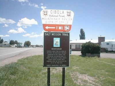 Salt Mission Trail Marker. Click for full size. Salt Mission Trail Marker image. Click for full size.