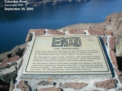 The Wanapums Marker image. Click for full size.