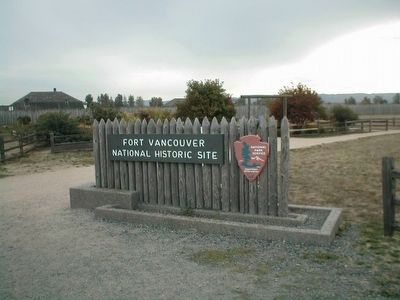Fort Vancouver National Historic Site-sign at entrance. Click for full size. Fort Vancouver National Historic Site-sign at entrance image. Click for full size.