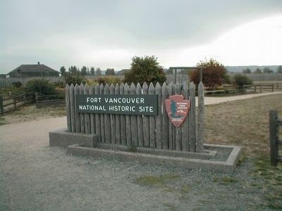 Fort Vancouver National Historic Site-sign at entrance image. Click for full size.