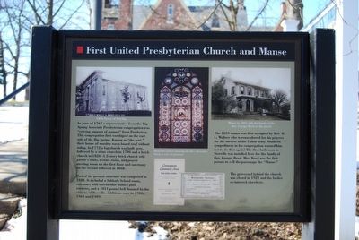 First United Presbyterian Church and Manse Marker image. Click for full size.
