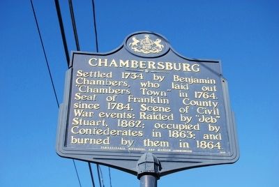 Chambersburg Marker. Click for full size. Chambersburg Marker image. Click for full size.