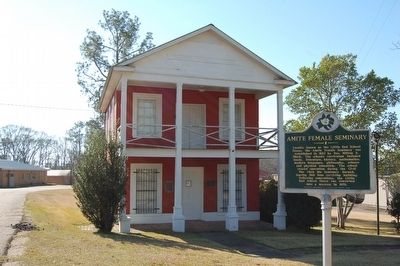 Amite Female Seminary and Marker image. Click for full size.