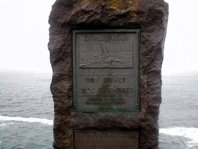 Roy Bower and Jack Chambers Memorial Marker image. Click for full size.