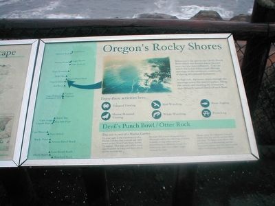 Oregons Rocky Shores Marker image. Click for full size.