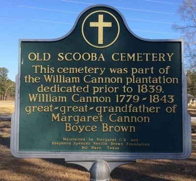 Old Scooba Cemetery Marker image. Click for full size.