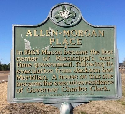 Allen-Morgan Place Marker image. Click for full size.