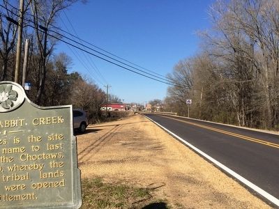 The view looking north towards Macon on Mississippi Highway 145. image. Click for full size.