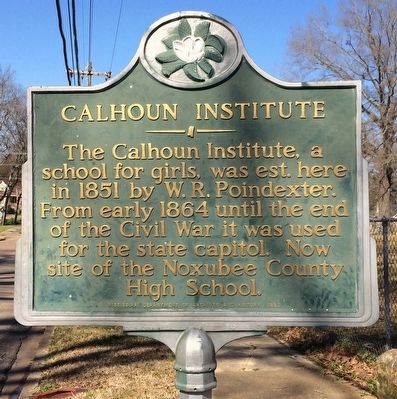 Calhoun Institute Marker. Click for full size. Calhoun Institute Marker image. Click for full size.