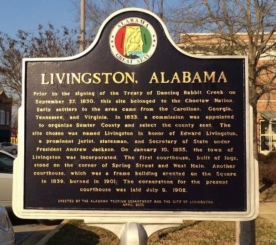 Livingston, Alabama Marker image. Click for full size.