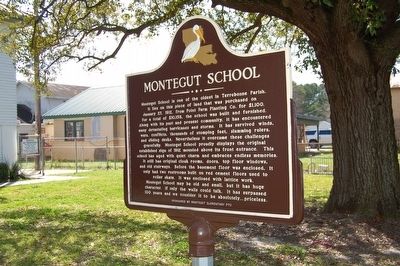Montegut School Marker image. Click for full size.