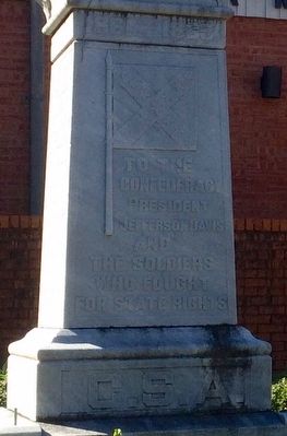 Montgomery County Confederate Monument (east side). Click for full size. Montgomery County Confederate Monument (east side) image. Click for full size.