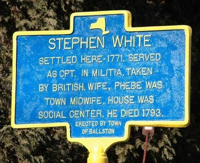 Stephen White Marker image. Click for full size.