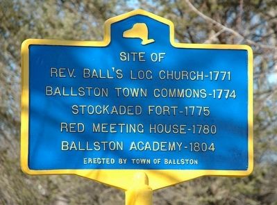 Ballston Site Of Marker image. Click for full size.