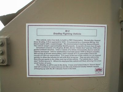 M2 Bradley Fighting Vehicle Marker image. Click for full size.
