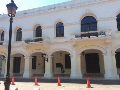 First City Hall in the Americas Marker image. Click for full size.