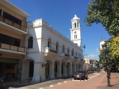 First City Hall in the Americas Marker image. Click for full size.