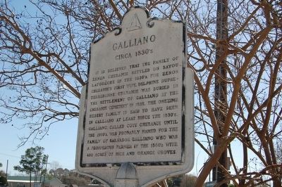 Galliano Marker. Click for full size. Galliano Marker image. Click for full size.